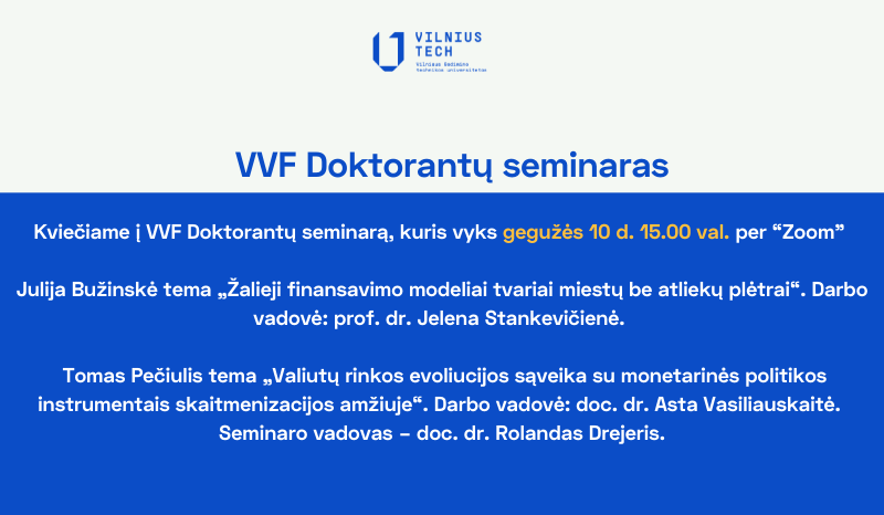 VVF Doktorantų seminaras